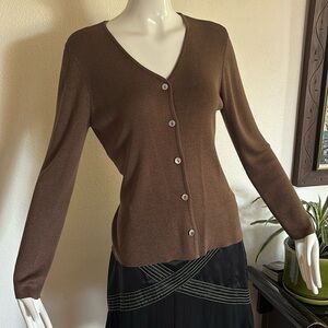 INC silk/rayon cardigan